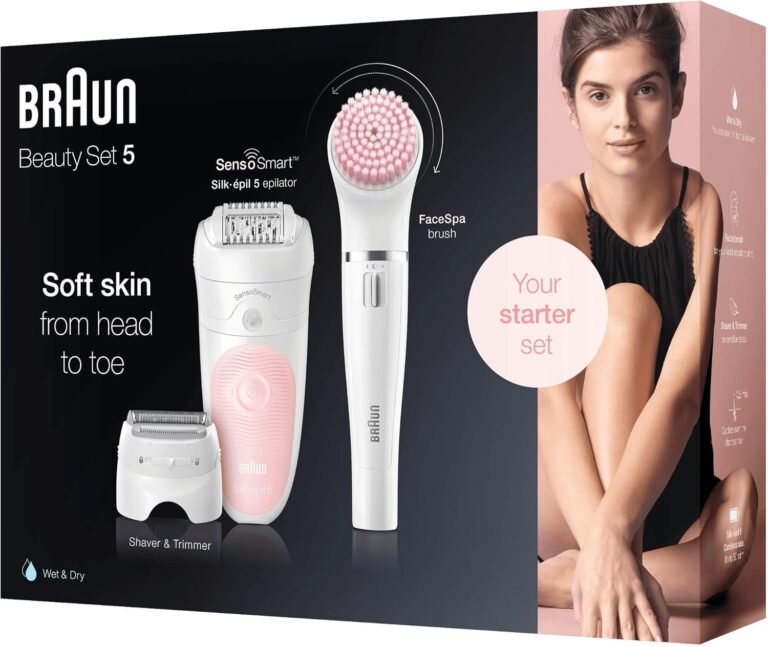 Braun Silk-épil Beauty Set 5 Starter Wet&Dry 5-885 Damen Epilierer 4 in 1 Kabellos - El mejor set de belleza para mujeres.