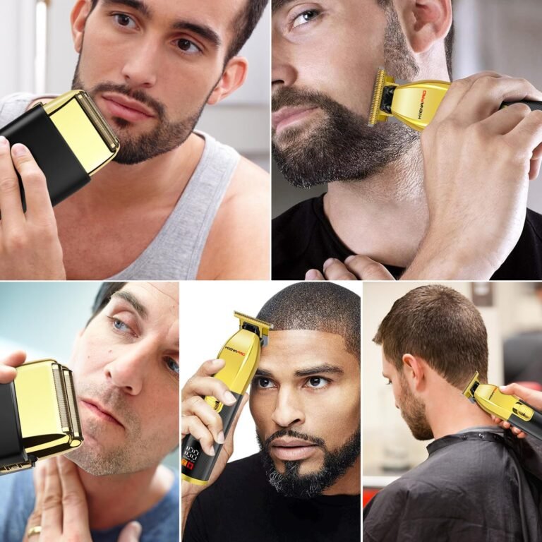 Hiena PRO Folienrasierer Herren Elektrorasierer - Haarschneider Set, Bartschneider, T-förmiger Trimmer - Zero Machine Hair - Epilierer Herrenfriseur, Langhaarschneider Kit.