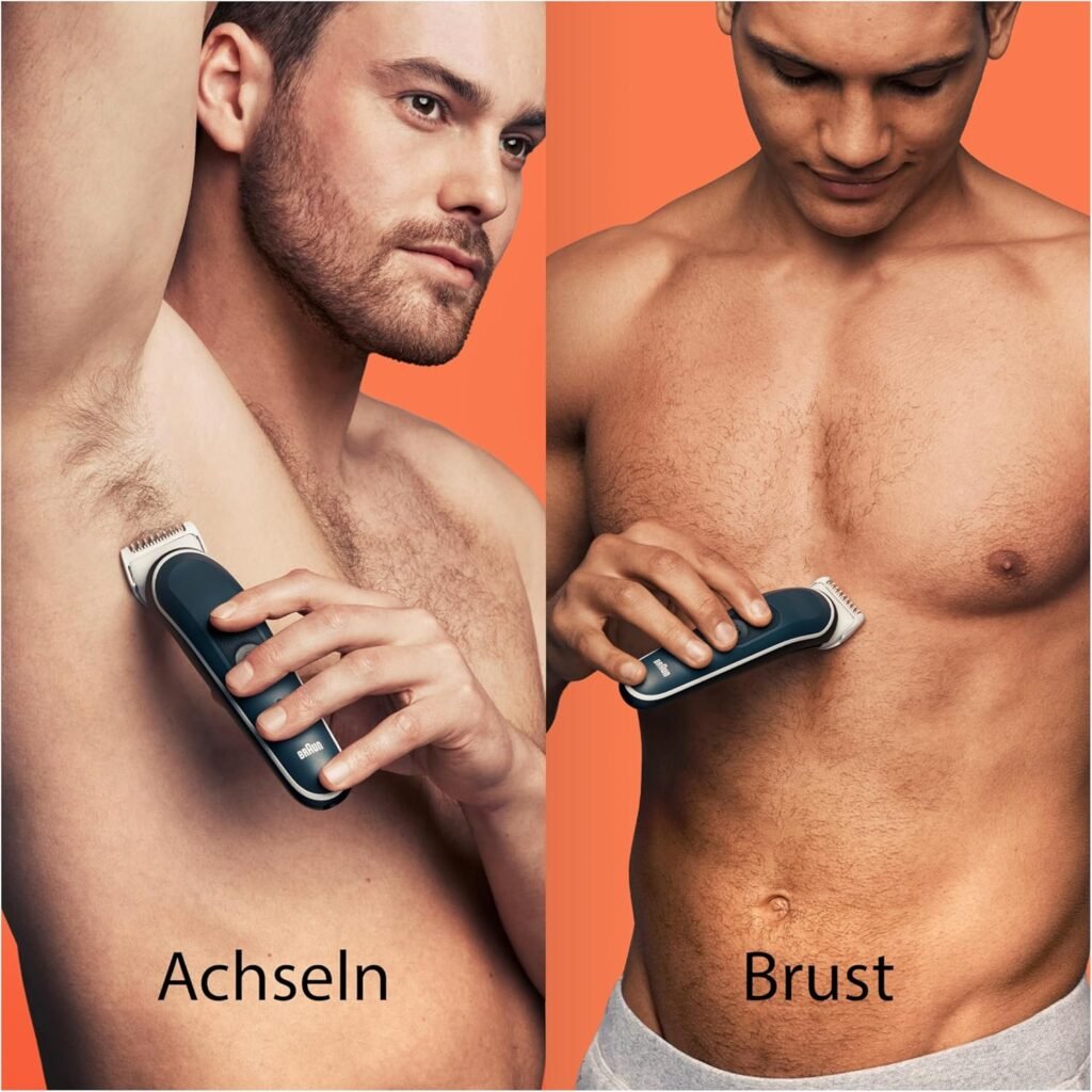 Braun Series 5 Bodygroomer BG5370 - Intimrasierer für Männer - Körperpflege & Haarentfernung - Brust, Achseln - Kammaufsätze 1-11mm - Wasserdicht - 100 Minuten Laufzeit.