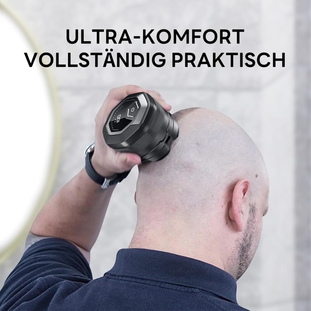 Herren-Glatzenrasierer für eine schonende und gründliche Rasur. Jetzt mit verbesserter Technologie und magnetischem Schwebekopf. Ideal für Nass- und Trockenrasur. Holen Sie sich den DOAO Herren-Glatzenrasierer 2024 mit USB-C-Anschluss noch heute!