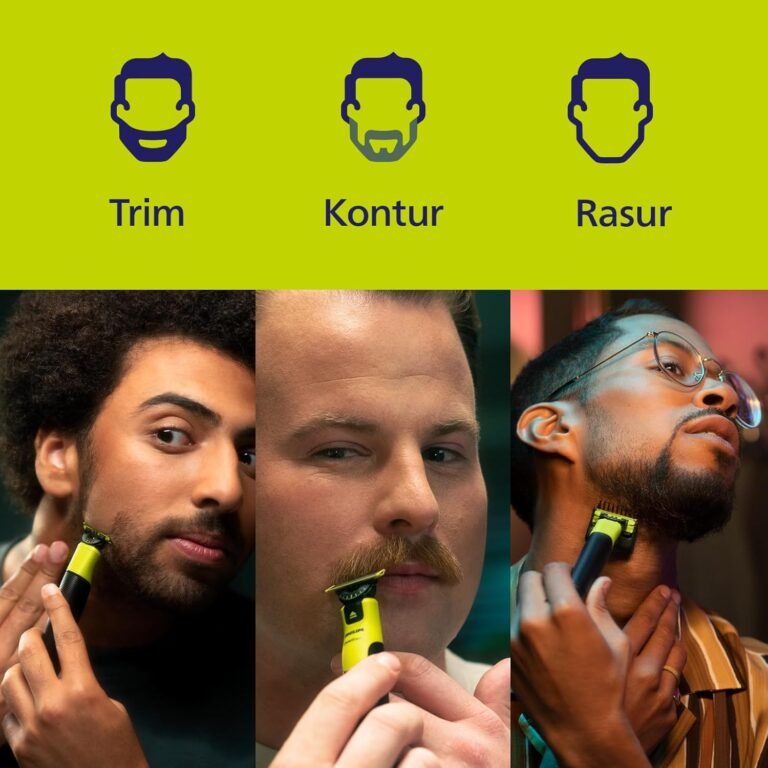 Philips OneBlade 360 ​​mit Konnektivität Face+Body - Elektrischer Bartschneider, Rasierer und Body Groomer mit 360-Klingen-Technologie, 5in1 verstellbarer Kamm, Body Kit (Modell QP4631/30)