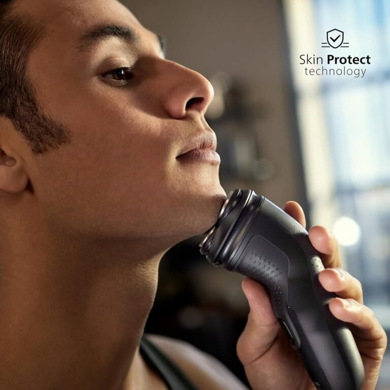 Philips Shaver Series 3000X - Elektrischer Nass- und Trockenrasierer für Männer in Schwarz mit SkinProtect-Technologie, ausklappbarem Bartschneider (Modell X3001/00) - Hochwertiger Rasierer für eine sanfte und präzise Rasur. Ideal für Männer, die eine effektive Pflege ihres Bartes wünschen.