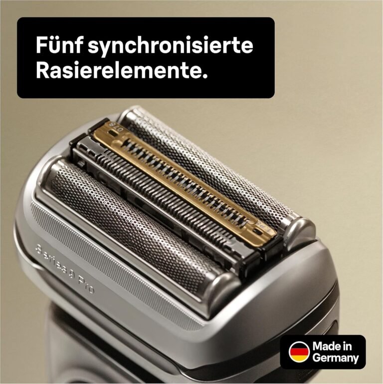 Braun Series 9 Pro Premium Herrenrasierer 9410s in Schwarz mit Scherkopf - Elektrorasierer & Trimmer mit 60 Minuten Akkulaufzeit, ideal für einen 1, 3, 7 Tage Bart. Das perfekte Geschenk für den Mann. Testsieger Stiftung Warentest.