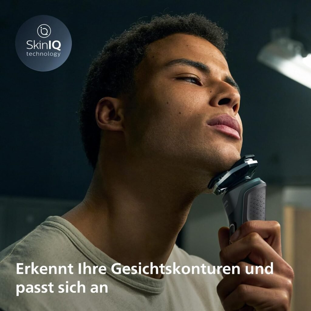 Philips Rasierer Serie 5000 - Elektrischer Nass- und Trockenrasierer für Männer mit Ladestation und Reiseetui (Modell S5884/35) - Hochwertiger Elektrorasierer für eine gründliche Rasur, ideal für zu Hause und unterwegs.