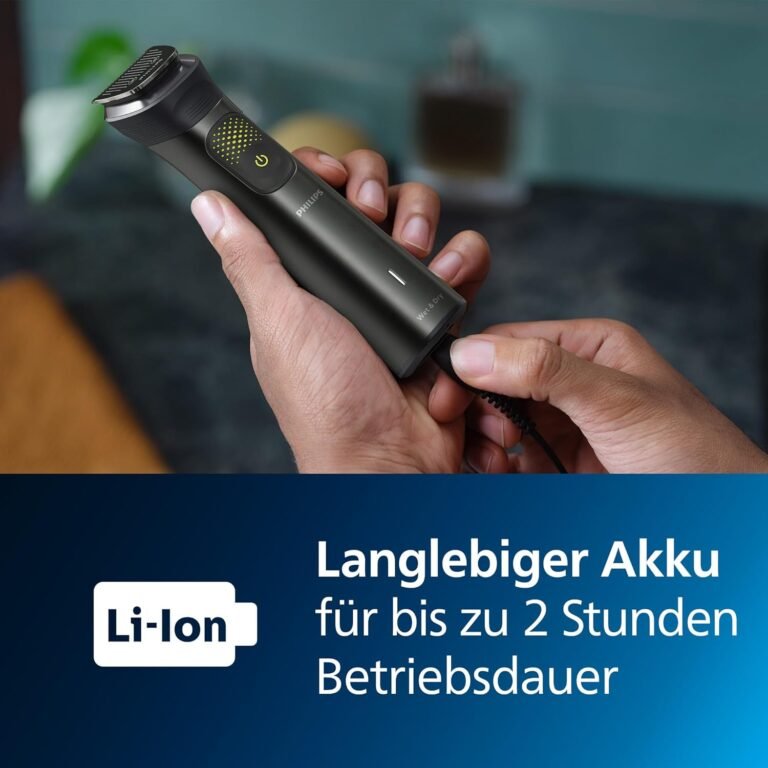 Philips Multigroom Series 9000, 14-in-One-Barttrimmer und Haarschneider mit OneBlade, 2x Originalklingen für Gesicht, Kopf und Körper, 27 Längeneinstellungen (0,2-20 mm) (Modell MG9550/15) - Hochwertiger Trimmer für vielseitige Styles und präzise Ergebnisse. Ideal für Gesichtshaare, Kopfhaare und Körperbehaarung. Holen Sie sich jetzt das Philips Multigroom Series 9000 für professionelle Pflege!