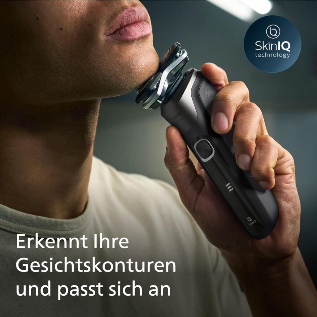 Philips Shaver Series 5000 - Elektrischer Nass- & Trockenrasierer in Carbongrau mit Trimmer, Tasche, Schutzkappe & Ladestation (Modell S5887/13) - Bild von Produkt.