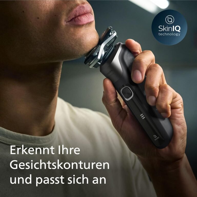Philips Shaver Series 5000 - Elektrischer Nass- & Trockenrasierer in Carbongrau mit Trimmer, Tasche, Schutzkappe & Ladestation (Modell S5887/13) - Bild von Produkt.