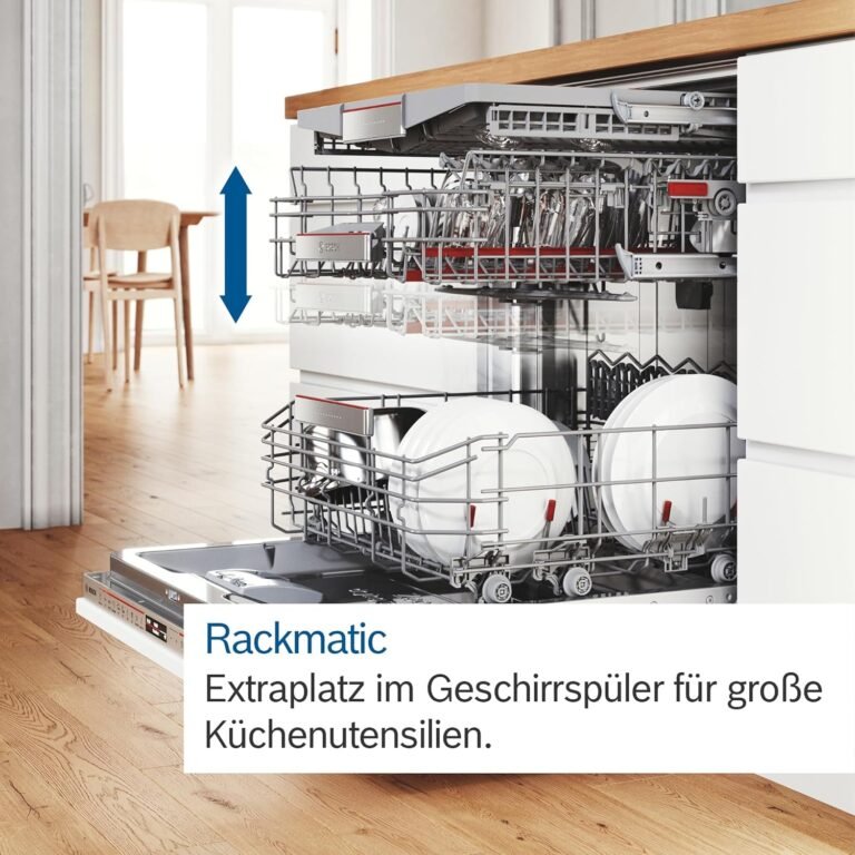 Bosch SMV4ETX08E, Serie 4, Smarter Geschirrspüler Vollintegriert 60 cm, Besteckkorb, Spülmaschine mit Programmassistent, besonders Leise, Rackmatic, Automatische Türöffnung, InfoLight, AquaStop.