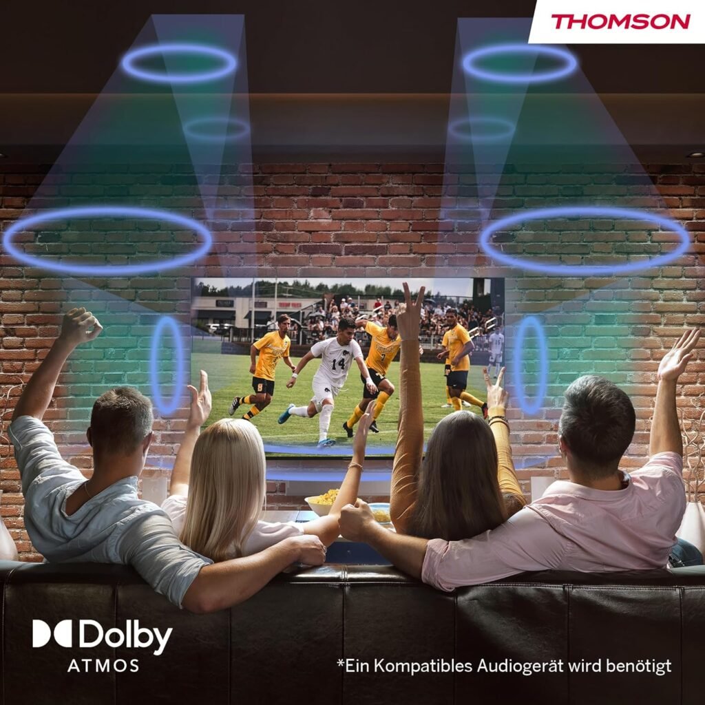Thomson 40 Zoll Full HD Smart Android WiFi Triple Tuner USB HDMI DVB-C/S2/T2 AV IN CI+ A+ Panel 40FA2S13 – 2025: imagen del producto de alta calidad.
