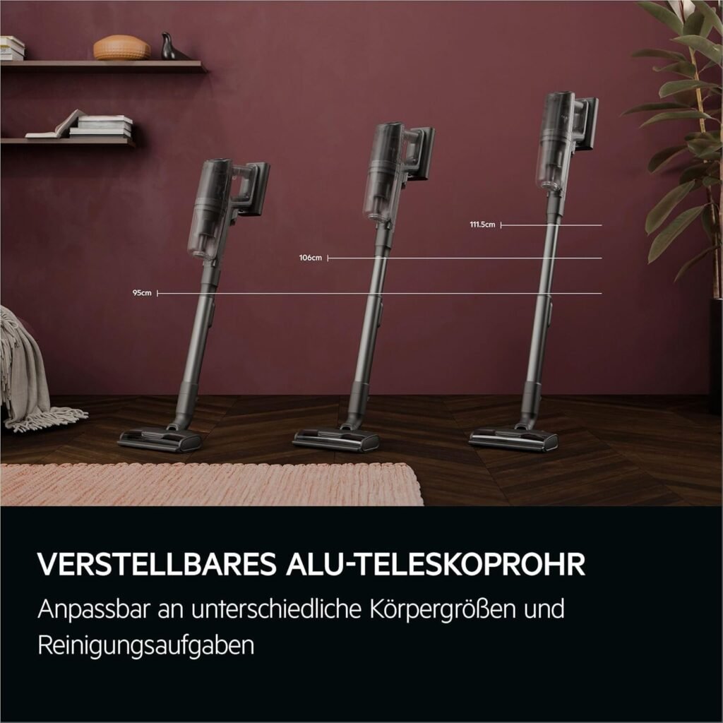 AEG Series 8000 Akku-Staubsauger mit Absaugstation, Automatik, verlängerte Laufzeit, 5-stufige Filtration, für Hartboden, Teppich, Tierhaare, 25,2 V Akku wechselbar, 400 ml, Dunkelgrau, AP83AB25DG - Entdecken Sie die Kraft der Reinigung mit dem AEG Series 8000 Akku-Staubsauger. Jetzt kaufen!