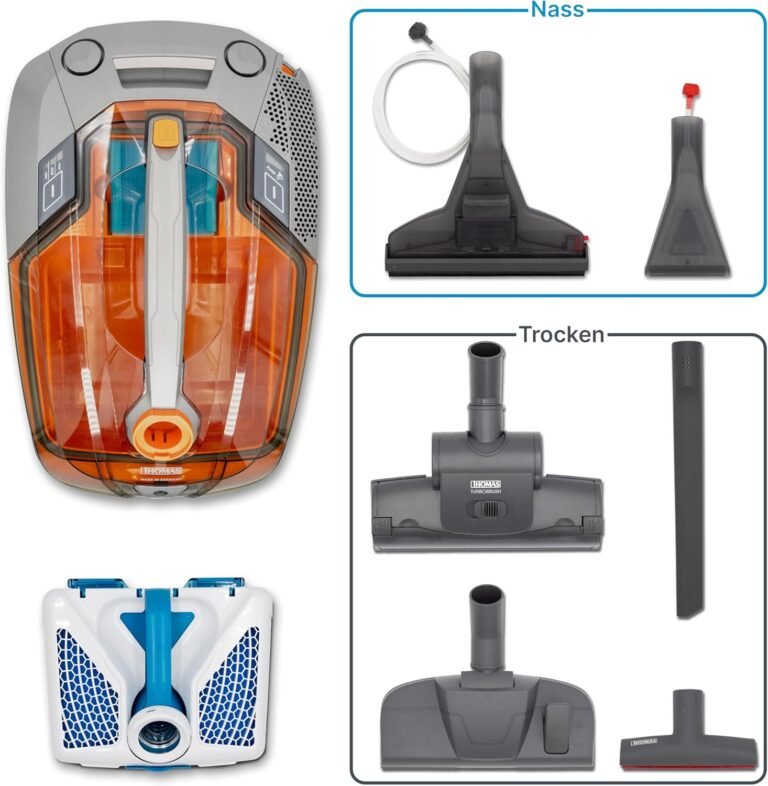 Thomas 788563 Aqua+ PET & Family Saug- und Waschsauger en color naranja - Mira esta potente máquina en acción.