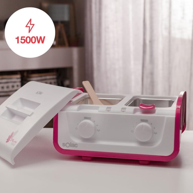 Solac DC7502 Doppelwandiger Wachserhitzer Haarentfernung Körper und Gesicht - Effektive und schonende Haarentfernung für den ganzen Körper. Sichere und einfache Anwendung für zu Hause. Mit doppelwandigem Wachserhitzer für eine konstante Temperatur. Erleben Sie seidig glatte Haut ohne Irritationen. Ideal für Gesicht und Körper.