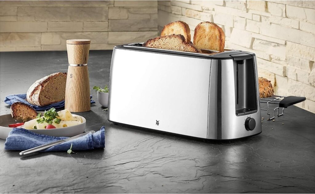 WMF Bueno Pro Toaster Langschlitz Doppelschlitz Toast Brot XXL Aufwärmfunktion 6 Bräunungsstufen Edelstahl matt