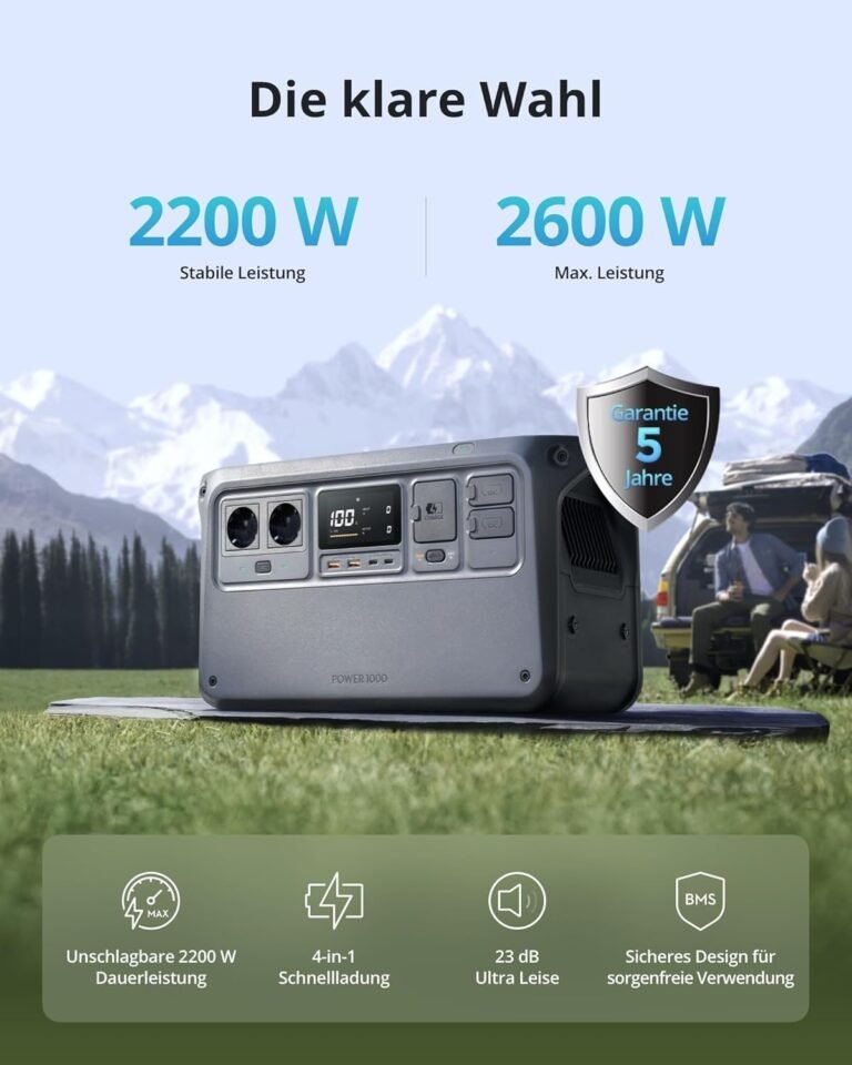 DJI Power 1000 Tragbare Stromstation: Notstrom für Zuhause, Camping & Wohnmobil. Off-Grid, LiFePO4 Akku. Jetzt kaufen!