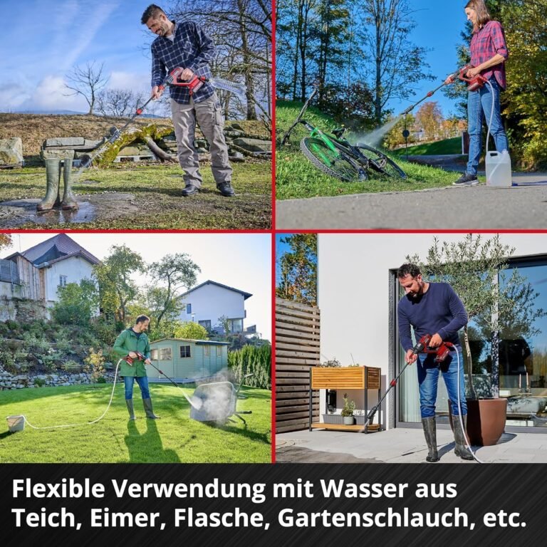 Einhell Akku-Hochdruckreinigerpistole Hypresso 18/24-1 Power X-Change - Ideal für mobile Reinigung und Bewässerung. Inklusive Zubehör, Akku und Ladegerät nicht im Lieferumfang enthalten. Entdecken Sie die Power von Einhell!