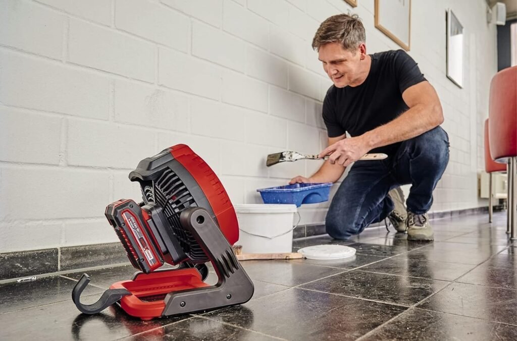 Ventilador recargable Einhell GE-CF 18/2200 Li-Solo Power X-Change - 18V, 3 velocidades, cabezal giratorio 360° - ¡Compra ahora!