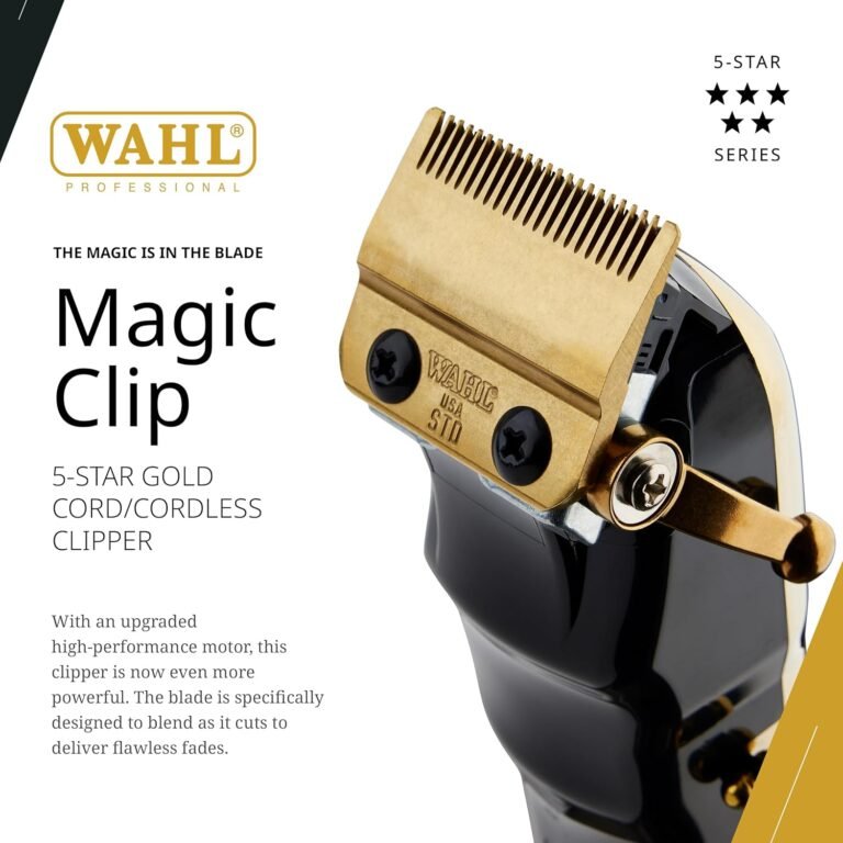 WAHL Professional 5 Star Gold Kabelloser Magic Clip Haarschneider - Modell 8148-700 | Über 100 Minuten Laufzeit | Perfekt für professionelle Friseure und Stylisten