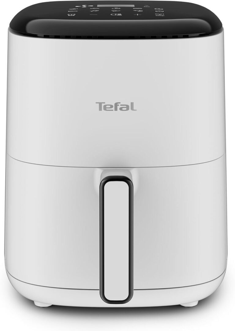 Tefal Easy Fry Compact Heißluftfritteuse EY145A - Innovadora fritadora de aire con 3 litros de capacidad, 10 programas automáticos y pantalla táctil. Ideal para cocinar de manera rápida, sencilla y saludable. ¡Descubre la comodidad de cocinar con Tefal!